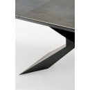 Стол обеденный HALMAR LUCIANO синий мрамор/черный 180-230/90